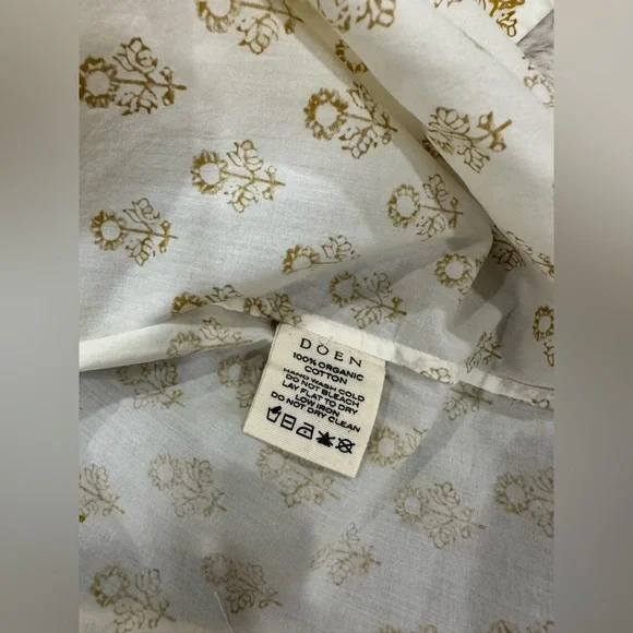 NWT DOEN Opal Dress in Cream Sunflower Block Print - XS - Picture 7 of 8